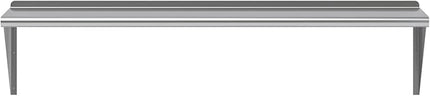 AmGood 16 in. x 60 in. Stainless Steel Wal Mount Shelf. Commercial/Home. Kitchen, Restaurant, Garage, Laundry, Utility Room. NSF
