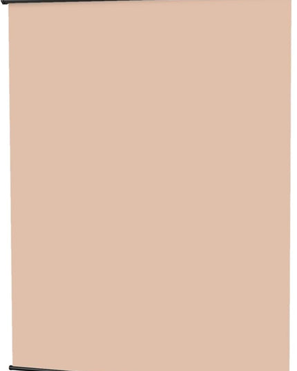RAUBAY Retractable Pull Down Beige Screen Backdrop - 59.8" x 86.6" Collapsible Wall-Mount Nude Background for Professional Video Production, Photography, TikTok and Video Conferencing