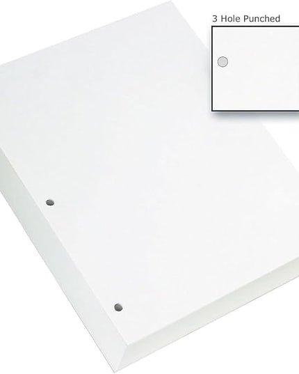 Staples Copy Paper, 8 1/2" x 11", 3 Hole Punched, Case