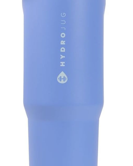 HydroJug Sport - Stainless Steel Tumbler with Straw, Vacuum Insulated, 32oz Leakproof Water Bottle, Ergonomic Design, Reusable, Dishwasher Safe, Rubber Base, Durable for Gym or Outdoors, Light Blue