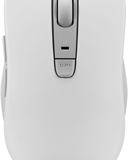 Lenovo Bluetooth Silent Mouse (WL300) - 5 Button Computer Mouse with Silent Left & Right Click – Sculpted Grip, Microsoft Swift Pair, Up to 1600 DPI (White)