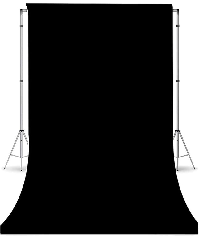 Black Photo Backdrop for Photoshoot, Black Photography Backdrop for Portraits, Fabric Background for Product Photography and Video Creation 3FTx5FT