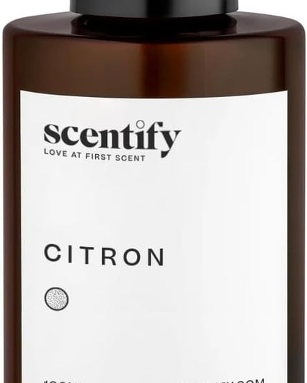 Scentify Citron Aroma Oil Refill Scent for Oil Diffusers - Lemon, Jasmine, Musk, Woods Scents - Luxurious Relaxing Aromatherapy Diffuser Fragrance 100ml, 3.38 oz