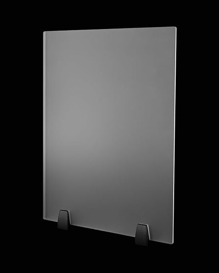 Desk Divider,2 Pack Desk Privacy Panels,Modern Dual Frosted Plexiglass Clamp-on 24x18 inch Privacy Panels,Sound Absorbing Cubicle Desk Dividers,Office Furniture Partitions (24x18inch)