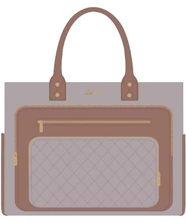 LOVEVOOK Teacher Tote Bag for Women Work, Laptop Bag With Large Cup Holder, Professional Computer Briefcase, Nurse Bags Business Large Purses Handbag, Diaper Bag Mother Gift, 15.6 Inch