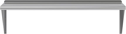 AmGood 48" Long X 18" Deep Stainless Steel Wall Shelf | NSF Certified | Appliance & Equipment Metal Shelving | Kitchen, Restaurant, Garage, Laundry, Utility Room