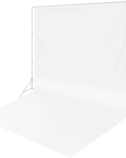 10 x 20 ft White Backdrop Background White Screen for Photography Video Recording Picture Shooting high Density Polyester Fabric Pure Recording Parties Curtain