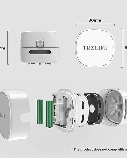 TRZLIFE Desk Vacuum Cleaner, Rechargeable and Durable Mini Desktop Vacuum with Bonus Accessories Desk Cleaner Sucks Tiny Items and Crumbs from Desktop Drawer Countertop Ideal as a Valentine's Day gift