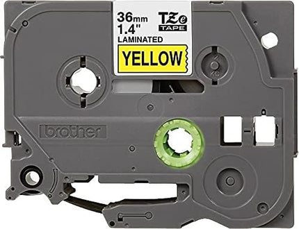 Brother Genuine P-Touch TZE-661 Tape, 1 1/2" (36 mm) Standard Laminated P-Touch Tape, Black on Yellow, for Indoor or Outdoor Use, Water-Resistant, 26.2 ft (8 m), Single-Pack