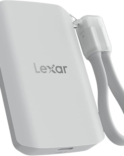 Lexar 2TB ES5 Magnetic External SSD, Up to 2000MB/s, Compatible w/MagSafe, USB-C Smartphones, iPhone 15/16 or Above, PC, Mac, Supports Apple ProRes & Samsung Pro Video, Silver (LES5XXX002T-RNWNU)