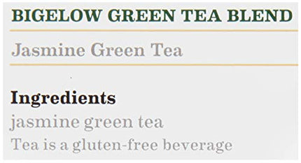 Bigelow Green Tea with Jasmine 28-Count Boxes (Pack of 6) Premium Bagged Jasmine Scented Green Tea Antioxidant-Rich All Natural Medium-Caffeine Tea in Individual Foil-Wrapped Bags