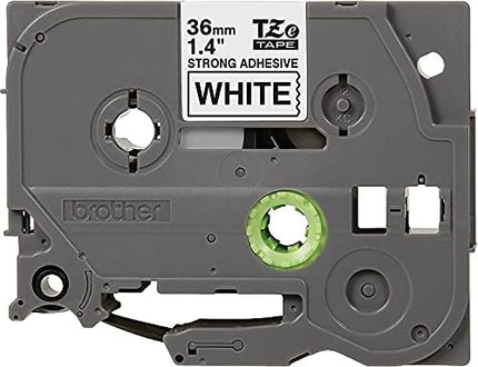 Brother Laminated Extra-Strength Black on White 1 1/2 Inch Tape in Retail Packaging (TZeS261)