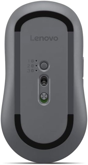 Lenovo Yoga Bluetooth Silent Mouse, 3 Level DPI Adjustment, 36 Month Battery Life, Bluetooth 5.3, 3 Device Paring, Whisper Quiet, Programmable Buttons, Smooth Finish, Luna Grey