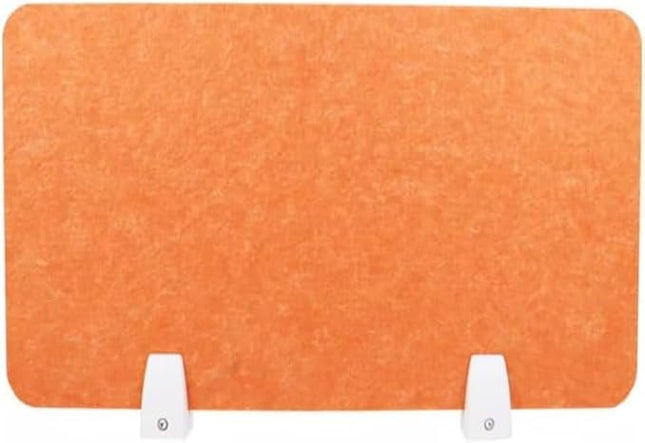 Desk, Soundproof Partition Clip – Vertical Desk Divider for Classroom, Library, Office (Orange, 40x30cm) - Enhance Focus & Reduce Noise