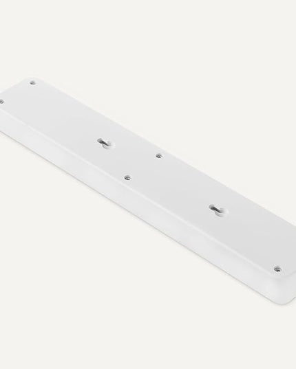 Amazon Basics Rectangle 6-Outlet Surge Protector Power Strip with Circuit Breaker, 600 Joule, 2ft Cord, White, 2-Pack