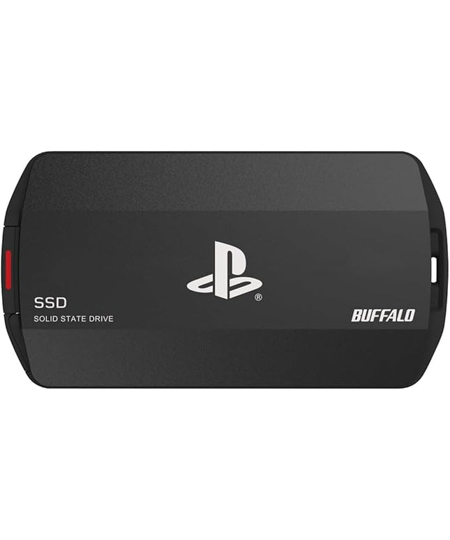 BUFFALO External SSD 2.0TB Officially Licensed Product, Compatible with PS 5 / PS 4 Consoles - USB3.2 Gen2 Type A and C - Portable Anti Shock IP55 Dust and Water Resistant SSD-PHO2.0U3B