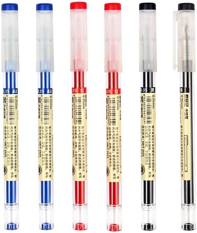Gel Ink Pen Quick Drying Liquid Ink Pens fine point Japanese Style Pens 0.38 mm Ballpoint Maker Pen School Office student Exam Writing Stationery Supply Technical Pens 12Pcs(4 Black 4Blue 4Red)