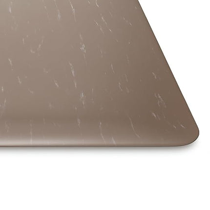 FANMATS 34243620 Guardian Marble Top Anti-Fatigue Floor Mat, Vinyl, 2" Width, 3" Length, Brown