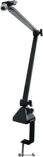 Rockville R-BOOM 34 34-Inch Boom Arm Studio Podcast Mic Stand, ABS Desk Clamp, Adjustable 3-Area Articulation, 360 degree Rotation, Steel Arm, for Podcasting and Streaming