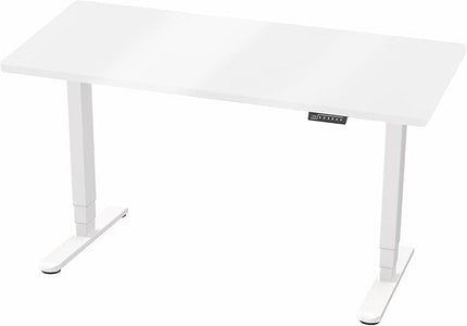 VIVO Electric 60 x 24 in Dual Motor Sit Stand Desk, Memory Height Adjustment, 2B Series, White Dry Erase Top White Frame, DESK-KIT-2W6WE