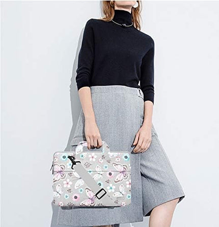 Hseok 17.3 Inch Laptop Shoulder Bag for Most 17.3" Dell Asus HP Lenovo Notebooks, Butterfly