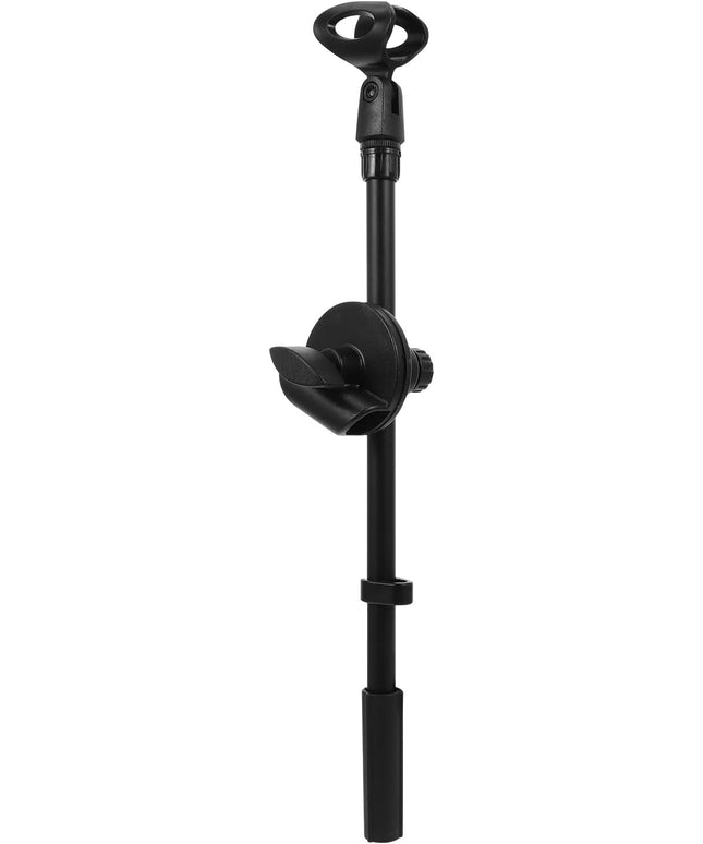 ERINGOGO Metal Microphone Boom Arm with Dual Mic Clip and Clamp, 350Mm Adjustable Height Desk Mic Stand Arm for Podcasting Streaming and Recording