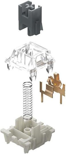 Gateron G Pro 3.0 Silvery Switch, Suitable for Mechanical Keyboards, 5-pin Linear/pre Lubricated/pin Enhanced Switch Compatible with PCB hot swapping (110)