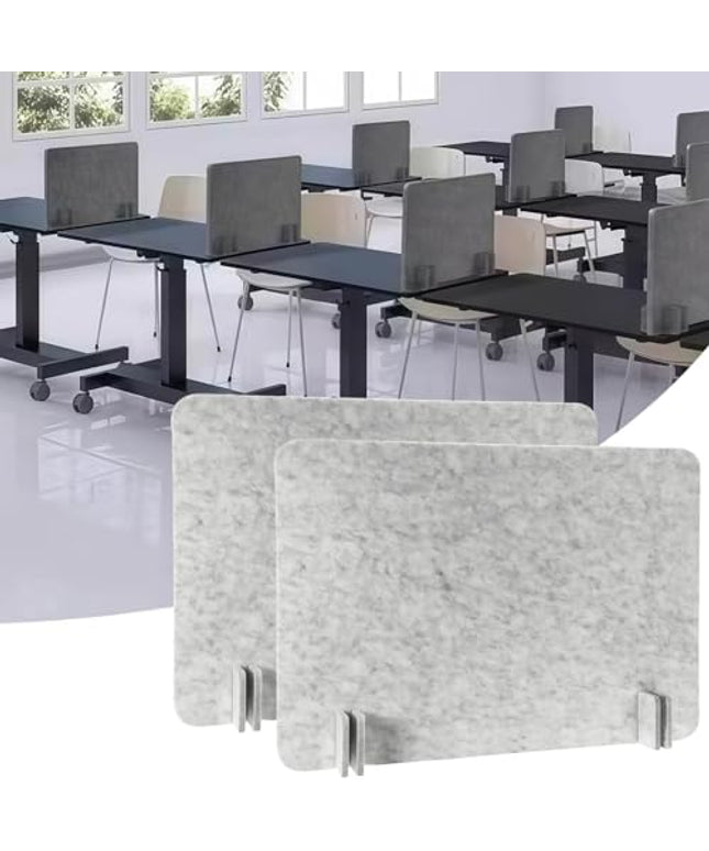 Acoustic Desk Privacy Panel - Noise Reducing Office Divider, Visual Distraction Shield for Home & Workspace, Enhances Focus & Productivity