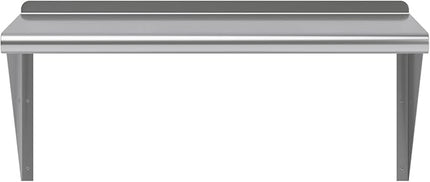 AmGood 30" Long X 18" Deep Stainless Steel Wall Shelf | NSF Certified | Appliance & Equipment Metal Shelving | Kitchen, Restaurant, Garage, Laundry, Utility Room