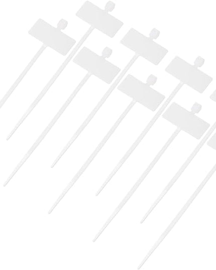 MECCANIXITY 250pcs Marker Cable Zip Ties, 4 Inch Self-Locking Nylon Labels Zip Tie Wraps, Wire Tags Ties Straps for Indoor and Outdoor, 1/8", White
