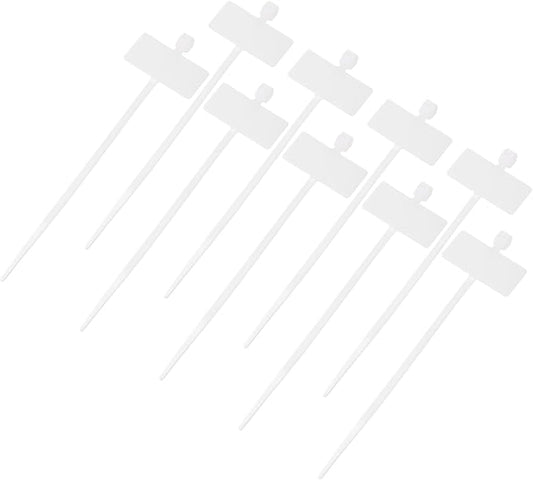 MECCANIXITY 250pcs Marker Cable Zip Ties, 4 Inch Self-Locking Nylon Labels Zip Tie Wraps, Wire Tags Ties Straps for Indoor and Outdoor, 1/8", White