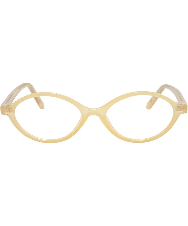 TIJN Olisa Blue Light Blocking Glasses for Women Men,Oval Glasses Frame Bluelight Glasses for Gaming/Computer/Screen