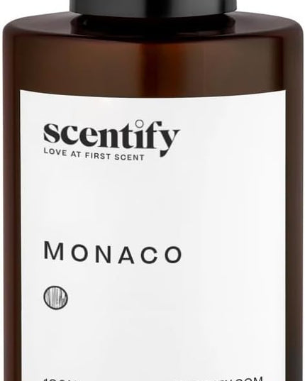 Scentify Monaco Aroma Oil Refill Scent for Oil Diffusers - Saffron, Jasmine, Amber, Cedar Scents - Luxurious Relaxing Aromatherapy Diffuser Fragrance 100ml, 3.38 oz