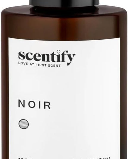 Scentify Noir Aroma Oil Refill Scent for Oil Diffusers - Bergamot, Bay Leaf, Vetiver, Cedar, Musk Scents - Luxurious Relaxing Aromatherapy Diffuser Fragrance 100ml, 3.38 oz