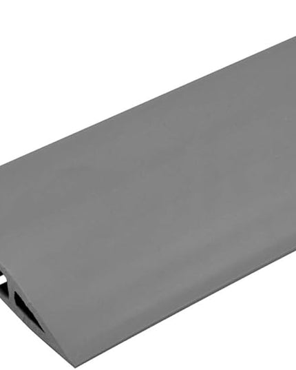 C2G Wiremold Floor Cord Management Kit, Corduct, Cord Protector, Wire Organizer and Hider, Rubber Cable Cover and Concealer, Gray, 5 Feet, CDG-5