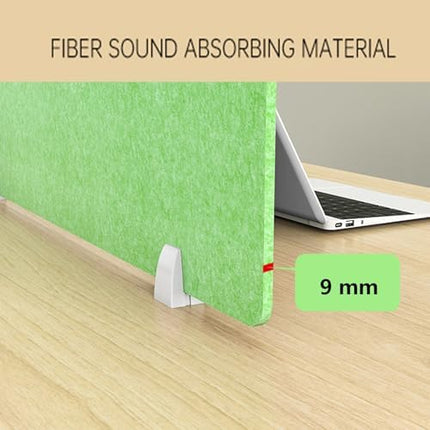 Desk Privacy Panel for Classroom and Office Acoustic Sound Proof Divider to Reduce Noise and Increase Privacy Standing Cubicle Partition with Polyester Felt Material 40x100cm Size