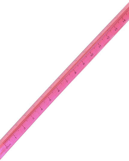 Triangular Ruler 15CM Plastic Straight Ruler Practical Student Stationery Dual Scale Measuring Tool Office School Supplies Random Color