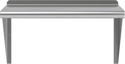 AmGood 24" Long X 16" Deep Stainless Steel Wall Shelf | NSF Certified | Appliance & Equipment Metal Shelving | Kitchen, Restaurant, Garage, Laundry, Utility Room