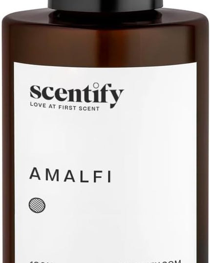 Scentify Amalfi Aroma Oil Refill Scent for Oil Diffusers - Lemon, Jasmine, Orchid, Amber, Musk Scents - Luxurious Relaxing Aromatherapy Diffuser Fragrance 100ml, 3.38 oz