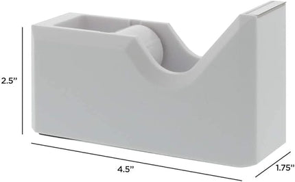 JAM PAPER Colorful Desk Tape Dispensers - White - Sold Individually