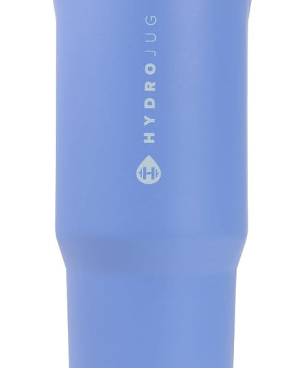 HydroJug Sport - Stainless Steel Tumbler with Straw, Vacuum Insulated, 40oz Leakproof Water Bottle, Ergonomic Design, Reusable, Dishwasher Safe, Rubber Base, Durable for Gym or Outdoors, Light Blue
