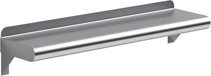 AmGood 24" Long X 6" Deep Stainless Steel Wall Shelf | NSF Certified | Appliance & Equipment Metal Shelving | Kitchen, Restaurant, Garage, Laundry, Utility Room