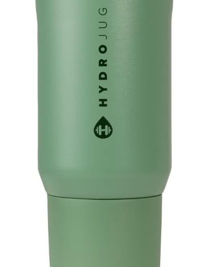 HydroJug Sport - Stainless Steel Tumbler with Straw, Vacuum Insulated, 20oz Leakproof Water Bottle, Ergonomic Design, Reusable, Dishwasher Safe, Rubber Base, Durable for Gym or Outdoors, Sage