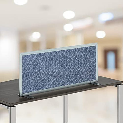 OBEX Acoustical Free Standing Privacy Screen, Cubicle Accessories Desk Privacy Panel, Desk Dividers for Office, Office Furniture Partitions Portable Sound Proof Dividers, 12" x 48", Twilight