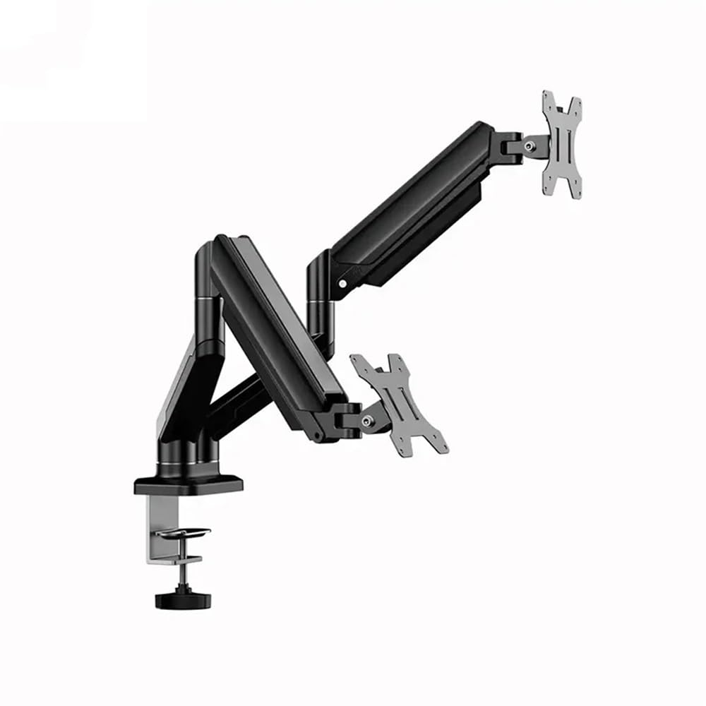 JOMRTS Monitor Stand Dual Monitor Mount Stand Desk Expandable Display Bracket for 10-32 Inch Screen Laptop Computer Desktop Holder Dual Arm Monitor Arm