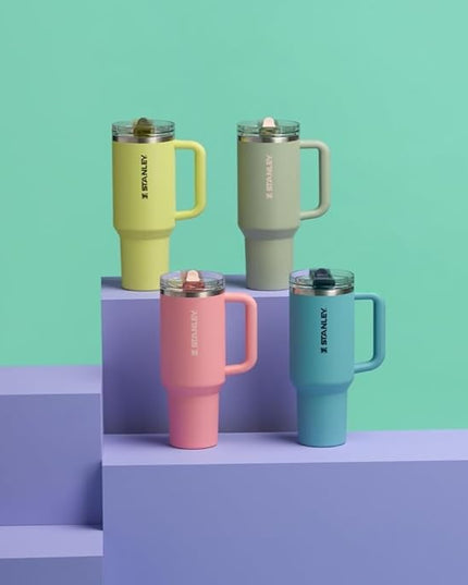STANLEY Quencher ProTour Flip Straw Tumbler with Leakproof Lid | Built-In Straw & Handle | Cupholder Compatible for Travel | Insulated Stainless Steel Cup | BPA-Free