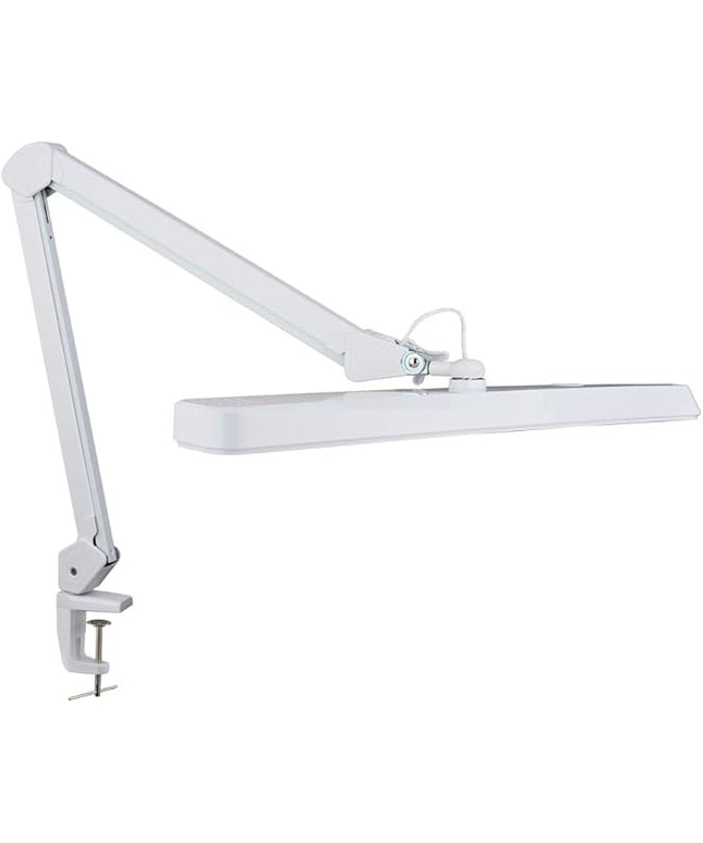 Neatfi XL 2,500 Lumens LED Task Lamp, 22 Inches Wide, 30W, 162 Pcs SMD LED, Eye-Caring, Desk Light with Clamp for Home, Office, and Study Room (Non-CCT, White)
