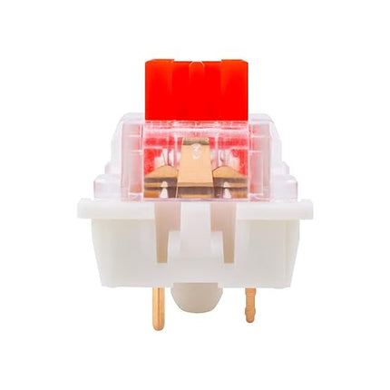Outemu Red Switches, 30-Pack, 3-Pin Linear Dustproof RGB Key Switches, Cherry MX Compatible for DIY Mechanical Keyboard Replacement