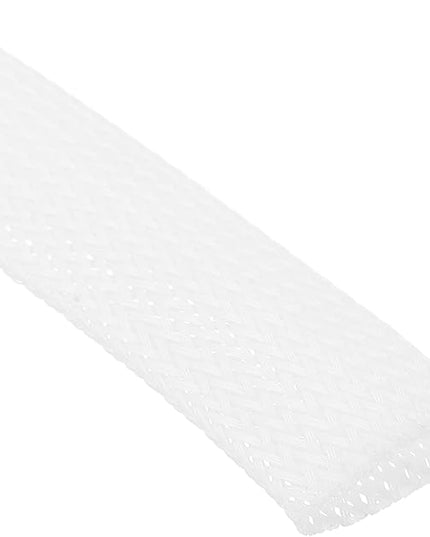 uxcell Expandable Sleeving,1 3/16-inch 10ft Cable Sleeve, White