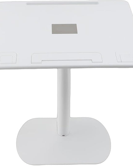 Brrnoo Car Seat Tray Table, Portable Car Lap Desk for Laptop Tablet Book with Angle 0-60 Degrees, for Front Passenger Rear Driver Seat Travel Camping Home Use (White)